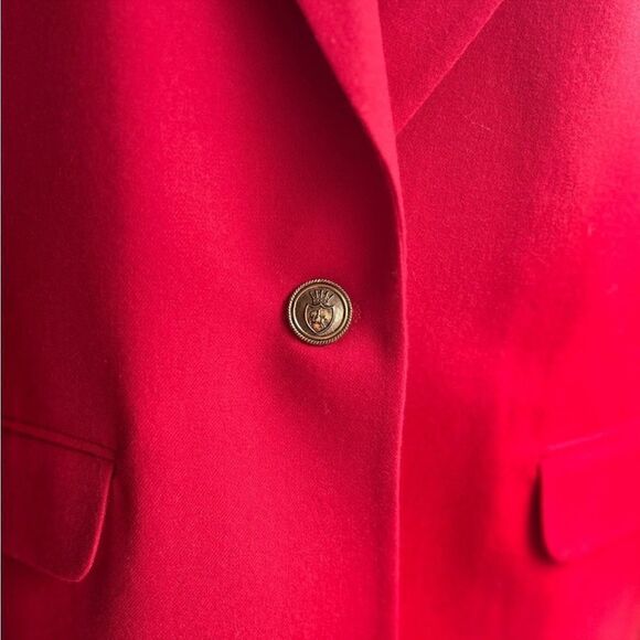 VTG | Talbots | Red Blazer and Skirt Suit 2 Piece - Picture 3 of 16